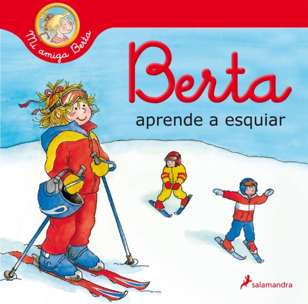 Berta aprende a esquiar