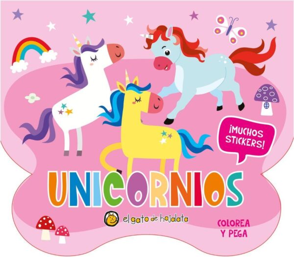 Colorea y pega: Unicornios