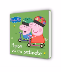 Peppa Pig va en patinete